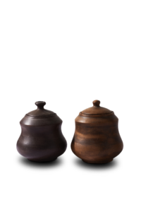 Pair of Lidded Jars