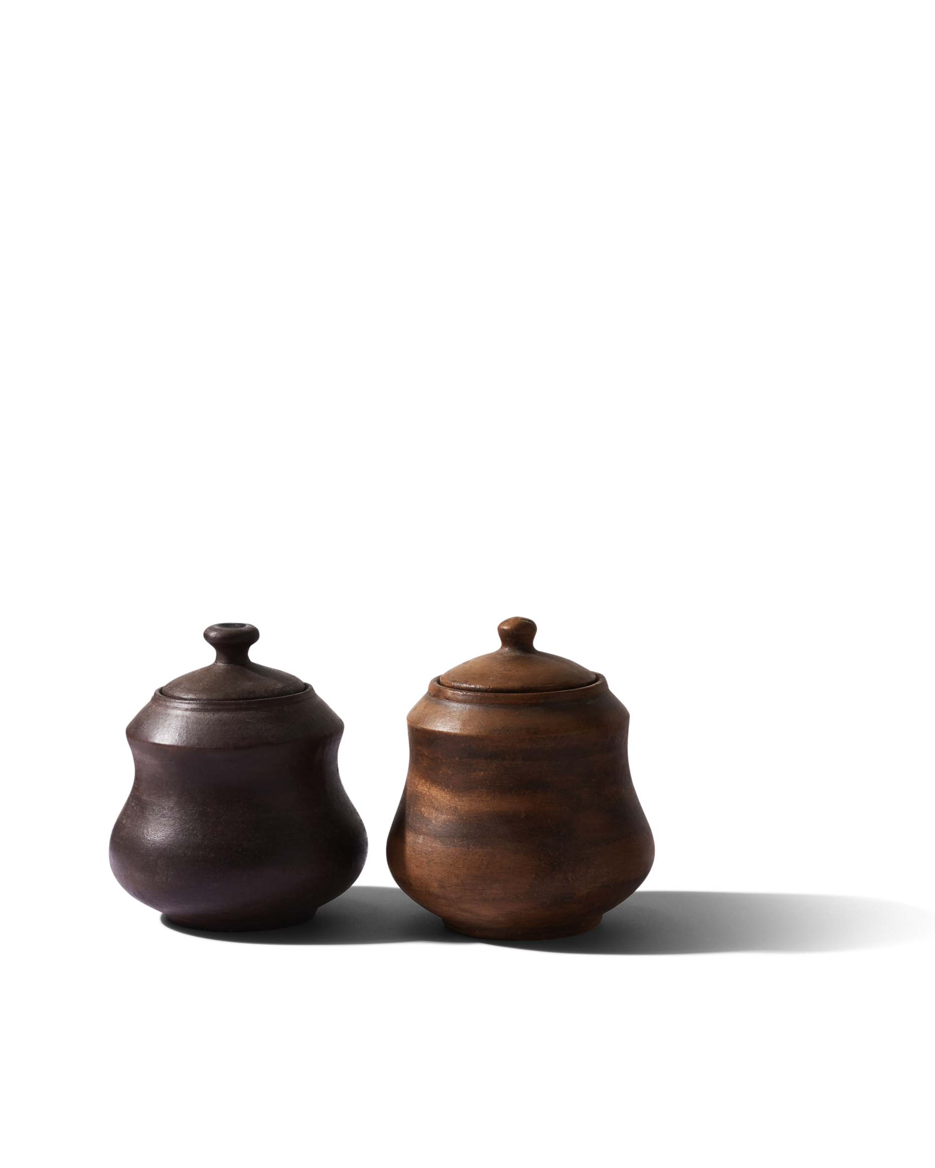 Pair of Lidded Jars — wide shot